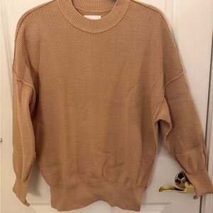 Abercrombie & Fitch Women’s Beige Crewneck Sweater